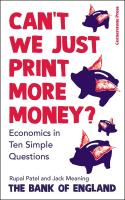 Can’t We Just Print More Money?. Autor: Patel Rupal, Meaning Jack. SmakLiter.pl Okładka książki Can’t We Just Print More Money?