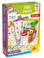 Carotina 500 pytań Mój dom. Wydawca: Lisciani. SmakLiter.pl Opakowanie Carotina 500 pytań Mój dom