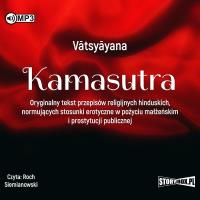 CD MP3 Kamasutra. Oryginalny tekst przepisów religijnych hinduskich, normujących stosunki erotyczne w pożyciu małżeńskim i prostytucji publicznej. Autor: Vātsyāyana. SmakLiter.pl Okładka książki CD MP3 Kamasutra. Oryginalny tekst przepisów religijnych hinduskich, normujących stosunki erotyczne w pożyciu małżeńskim i prostytucji publicznej