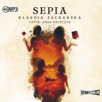 CD MP3 Sepia. Autor: Zacharska Klaudia. SmakLiter.pl Okładka książki CD MP3 Sepia