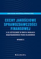 Cechy jakościowe sprawozdawczości finansowej... Autor: Kuzior Anna, Małgorzata Rówińska-Kr. SmakLiter.pl Okładka książki Cechy jakościowe sprawozdawczości finansowej..