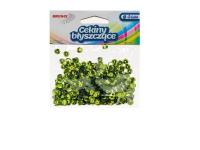 Cekiny błyszczące B 100 jasny zielony. Wydawca: Brewis. SmakLiter.pl Opakowanie Cekiny błyszczące B 100 jasny zielony