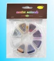 Opakowanie Cekiny kwiatki 8 kolorów 6mm 40g