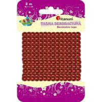 Opakowanie Cekiny na taśmie 6mm 2m czerwone