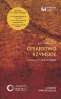 Cesarstwo rzymskie. Autor: Christopher Kelly. SmakLiter.pl Okładka książki Cesarstwo rzymskie