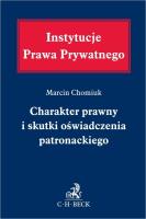 Okładka książki Charakter prawny i skutki oświadczenia...