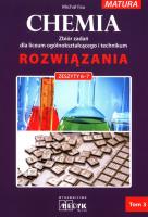 Chemia Rozwiazania zeszyt 6-7 Zbiór zadań dla liceum ogólnokształcącego i technikum Tom 3. Autor: Fau Michał. SmakLiter.pl Okładka książki Chemia Rozwiazania zeszyt 6-7 Zbiór zadań dla liceum ogólnokształcącego i technikum Tom 3