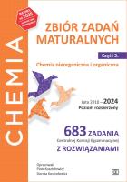 Chemia Zbiór zadań maturalnych Lata 2010–2024 Poziom rozszerzony 683 zadania CKEz rozwiązaniami Część 2 Chemia nieorganiczna i organiczna. Autor: Piotr Koształowicz, Dorota Koształowicz. SmakLiter.pl Okładka książki Chemia Zbiór zadań maturalnych Lata 2010–2024 Poziom rozszerzony 683 zadania CKEz rozwiązaniami Część 2 Chemia nieorganiczna i organiczna