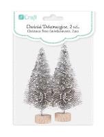 Choinka dekoracyjna srebrna 8cm 2szt. Wydawca: Dalprint. SmakLiter.pl Opakowanie Choinka dekoracyjna srebrna 8cm 2szt