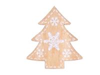 Opakowanie Choinka naturalna dekoracja drewniana 4cm 12szt