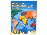 Opakowanie Ciastolina Mapa świata 5 kolorów