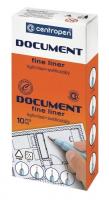 Opakowanie Cienkopis Document 0,5mm czarny (10szt)
