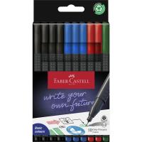 Opakowanie Cienkopis Grip 10 kolorów FABER CASTELL