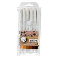 Opakowanie Cienkopisy graficzne do szkiców ciemnobrązowe 6szt