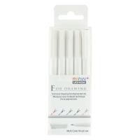 Opakowanie Cienkopisy graficzne z końcówką pędzelkowatą 5szt