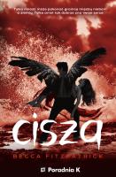 Cisza. Autor: Becca Fitzpatrick. SmakLiter.pl Okładka książki Cisza
