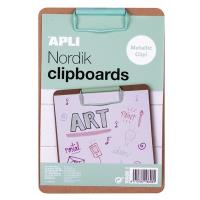 Opakowanie Clipboard A5 drewniany pastelowy zielony