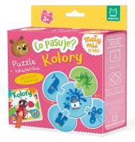 Co pasuje? Kolory. Puzzle + książeczka. Autor: Podgórska Anna. SmakLiter.pl Okładka książki Co pasuje? Kolory. Puzzle + książeczka