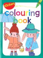 Okładka książki Colouring book z naklejkami. Jesień