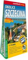 Comfort! map Okolice Szczecina 1:75 000. Autor:   Praca zbiorowa. SmakLiter.pl Okładka książki Comfort! map Okolice Szczecina 1:75 000