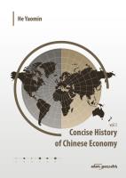 Okładka książki Concise History of Chinese Economy vol. 1