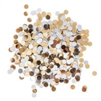 Confetti kółka srebrno-złote 20g. Wydawca: Dalprint. SmakLiter.pl Opakowanie Confetti kółka srebrno-złote 20g