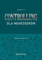 Okładka książki Controlling dla menedżerów w.3