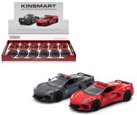 Corvette Policja/Straż1:36 MIX. Wydawca: Kinsmart. SmakLiter.pl Opakowanie Corvette Policja/Straż1:36 MIX