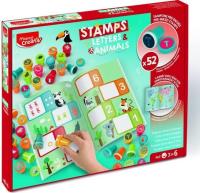 Creativ Kolorowe Stempelki literki i zwierzątka. Wydawca: Maped. SmakLiter.pl Opakowanie Creativ Kolorowe Stempelki literki i zwierzątka