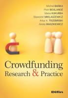 Crowdfunding. Autor: Bańka Michał, Boulangé Piotr, Kukurba Maria, Miklaszewicz Sławomir, Trzebiński Artur A., Waszkiewicz. SmakLiter.pl Okładka książki Crowdfunding