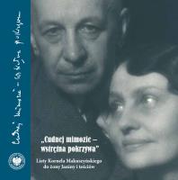 Okładka książki 'Cudnej mimozie - wstrętna pokrzywa'. Listy Kornela Makuszyńskiego do żony Janiny i teściów