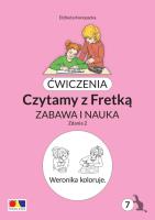 Ćwiczenia. Czytamy z Fretką cz.7 Zdania 2. Autor: Elżbieta Konopacka. SmakLiter.pl Okładka książki Ćwiczenia. Czytamy z Fretką cz.7 Zdania 2