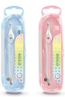 Cyrkiel szkolny z grafitami pastel etui mix CRICCO. Wydawca: Cricco. SmakLiter.pl Opakowanie Cyrkiel szkolny z grafitami pastel etui mix CRICCO