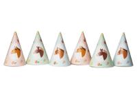 Czapeczki Konie 16cm 6szt. Wydawca: PartyDeco. SmakLiter.pl Opakowanie Czapeczki Konie 16cm 6szt