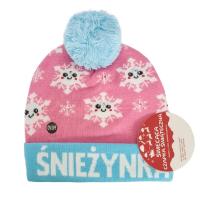 Opakowanie Czapka LED. Śnieżynka
