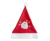 Opakowanie Czapka świąteczna z aplikacją Mikołaja 29x43cm