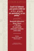 Okładka książki Części tej ludności „już prawie [200] lat nikt nigdy nie powiedział, że jest polską”