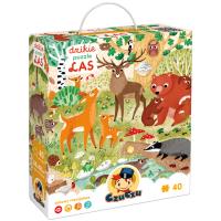 CzuCzu Dzikie puzzle Las 3+. Autor: Opracowanie zbiorowe. SmakLiter.pl Okładka książki CzuCzu Dzikie puzzle Las 3+