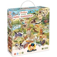 CzuCzu Dzikie puzzle Parki narodowe 6+. Wydawca: Bright Junior Media. SmakLiter.pl Opakowanie CzuCzu Dzikie puzzle Parki narodowe 6+