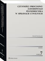Czynności procesowe zawodowego pełnomocnika w sprawach cywilnych. Autor: Pietrzkowski Henryk. SmakLiter.pl Okładka książki Czynności procesowe zawodowego pełnomocnika w sprawach cywilnych