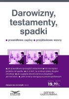 Darowizny, testamenty, spadki 1/2023. Autor:   Praca zbiorowa. SmakLiter.pl Okładka książki Darowizny, testamenty, spadki 1/2023