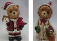 Opakowanie Dekoracja ceramiczna Miś 15cm mix