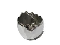 Opakowanie Dekoracja ceramiczna srebrne jajko