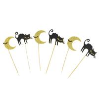 Opakowanie Dekoracja ciasta - czarne koty 6szt