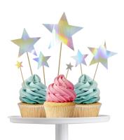 Opakowanie Dekoracja ciasta opalizujące gwiazdki 7szt
