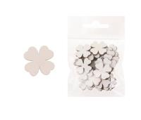 Dekoracja drewniana 24szt Koniczyna średnia. Wydawca: CRESCO. SmakLiter.pl Opakowanie Dekoracja drewniana 24szt Koniczyna średnia