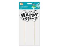 Opakowanie Dekoracja na tort piłka nożna - Happy Birthday