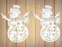 Opakowanie Dekoracja piankowa bałwanek 2 sztuki