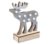 Opakowanie Dekoracja świąteczna drewniana renifer