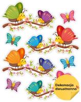 Opakowanie Dekoracja wiosenna - Motylki na gałęzi 8el